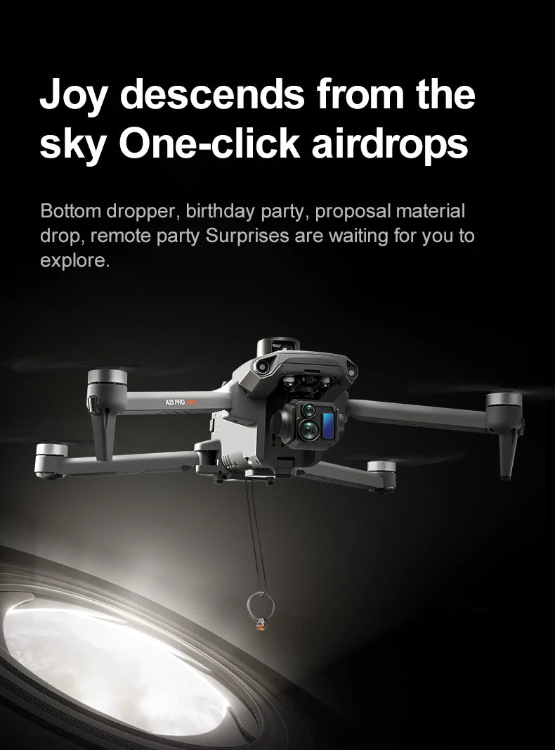 ZLL A25 PRO GPS Drone 8K Camera 3-Axis Gimbal WIFI Obstacle Avoidance Touch Screen FPV Brushless EIS Electronic RC Quadcopter ﻿