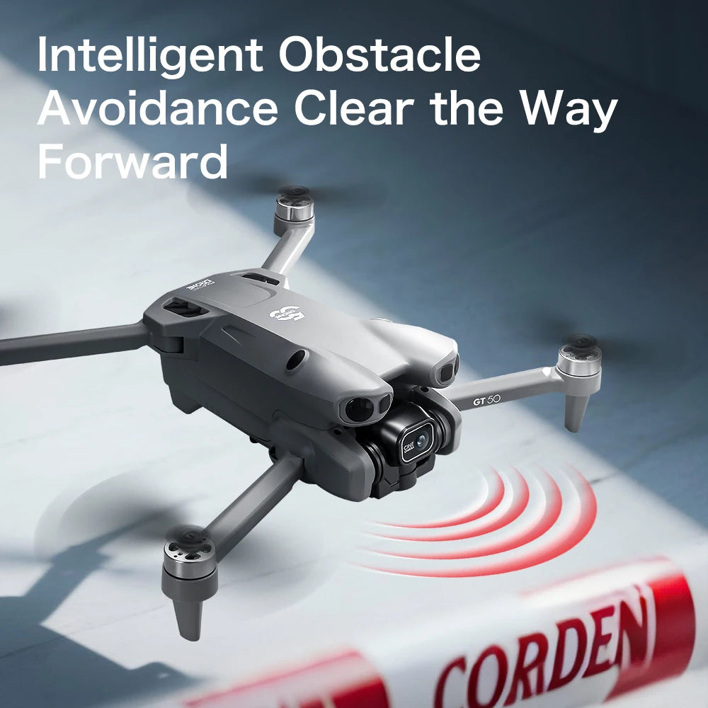 GT50 Drone 4.3-Inch Screen Remote Control 8K EIS 183g Lightweight Beginner Foldable GPS Quadcopter for Adults Travel