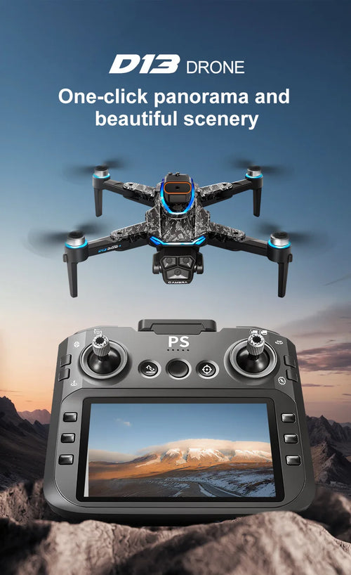 Load image into Gallery viewer, New D13 Drone 4K with Screen Remote Control Professional Brushless Motor Laser Obstacle Avoidance Foldable Quadcopter RC Toy
