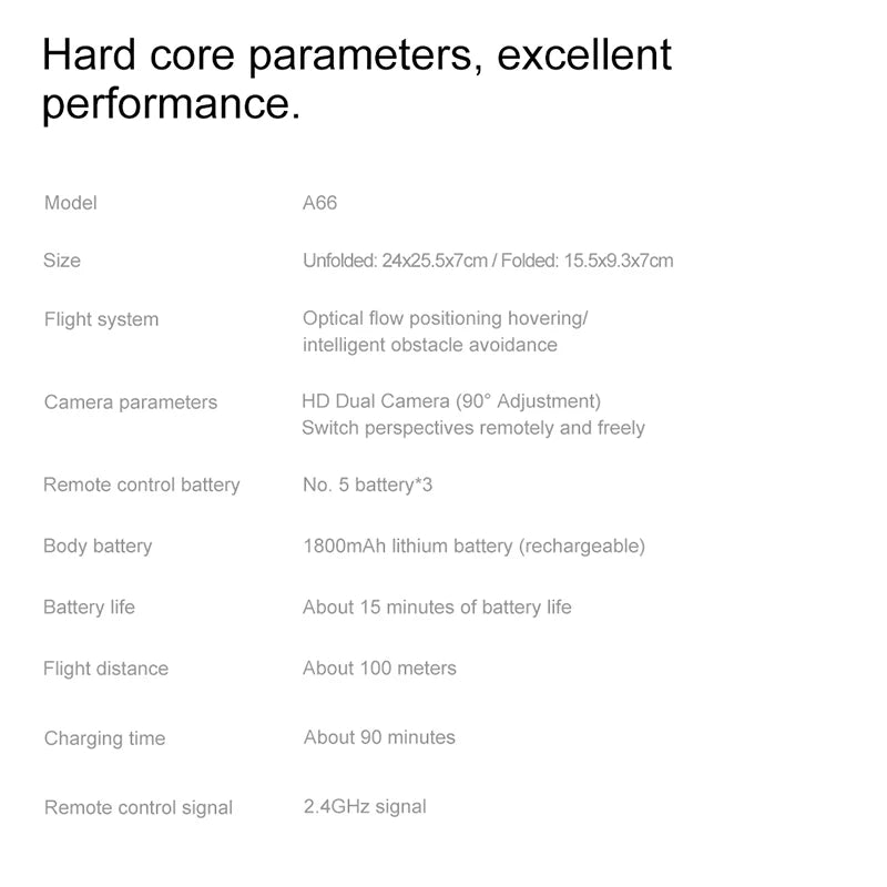 Xiaomi A66 Dual Lens Drone 8k High-definition Aerial Photography Obstacle Avoidance Aircraft Spray Remote Control Aircraft Toys