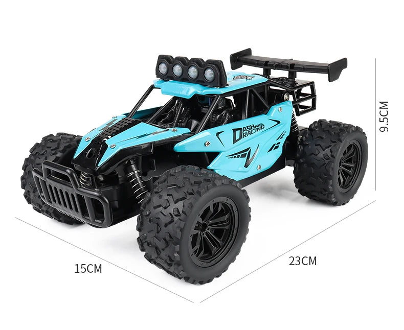 ZWN 1:16 20KM/H RC Car With LED Light 2.4G High Speed Off-Road Climbing 2WD Remote Control Car Toy Gifts for Boys Girls Kids
