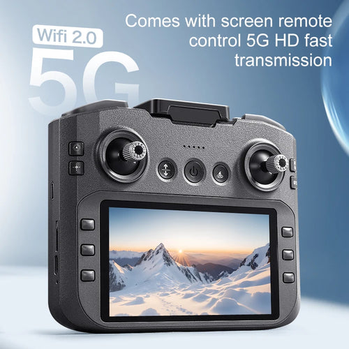 Load image into Gallery viewer, New upgraded A14 Pro Max GPS Brushless 8K three Camera Optical Flow Obstacle Avoidance Foldable Quadcopter RC Distance Drone Toy

