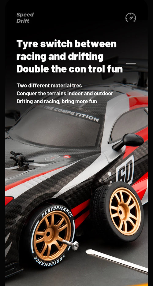 Load image into Gallery viewer, High Speed Driftable Remote Control Racing Car Kids Toys Electric RC Car Competitive Retrofittable Tire 4WD Model
