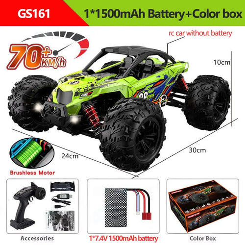 Load image into Gallery viewer, 1:16 4WD RC Car 60KM/H Or 36KM/H With LED 2.4G Remote Control Cars High Speed Drift Monster 4x4 Truck For Kids VS Wltoys 144001
