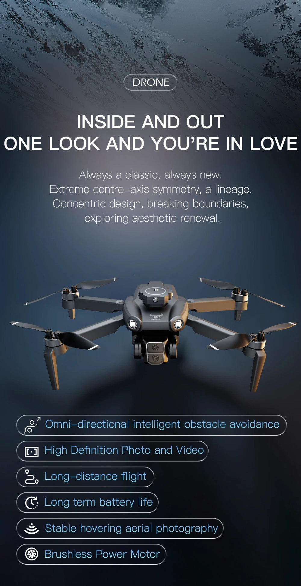 SG109 Pro Mini  Drone 8K Profesional with HD Camera 5G WiFi GPS Folding 4-Axis anti Shake Gimbal Brushless Motoror Quadcopter Ne