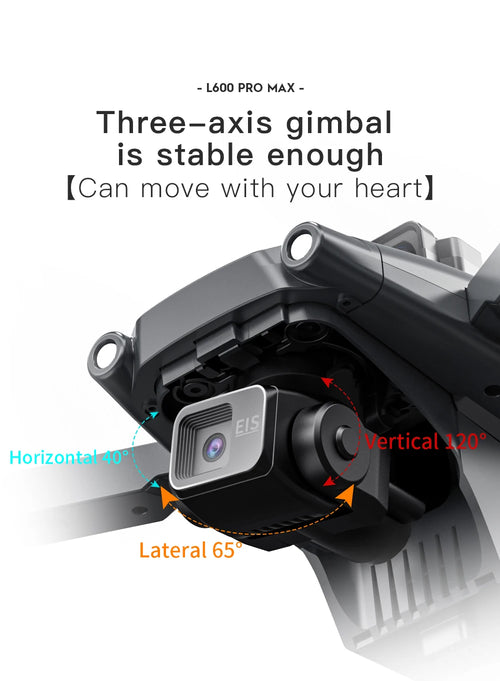Load image into Gallery viewer, 2025 New L600 PRO MAX GPS Drone 5KM 4K Professional HD Dual Camera 3-Axis Gimbal 360 Obstacle Avoidance Brushless Quadcopter Toy
