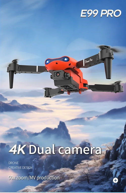 Load image into Gallery viewer, 2024 E99Pro RC Drone 4K Professinal With 1080P Wide Angle HD Camera Foldable Helicopter WIFI FPV Height Hold Gift Toy
