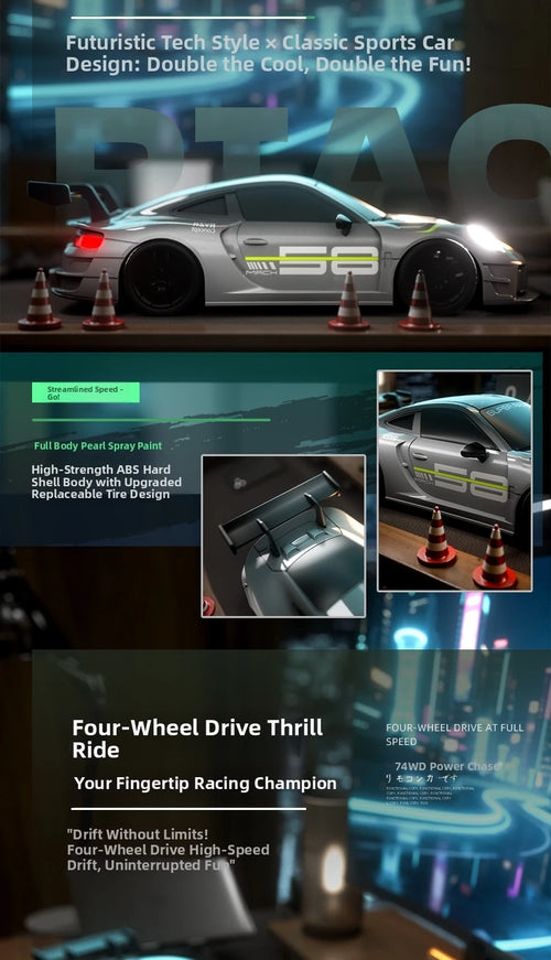 Load image into Gallery viewer, 2025 New, Limited Edition Rc Drift GT3 RS 911 mi SU7 1:20 Drift Racing Car, Racing Kids Gift with High Speed Remote Control
