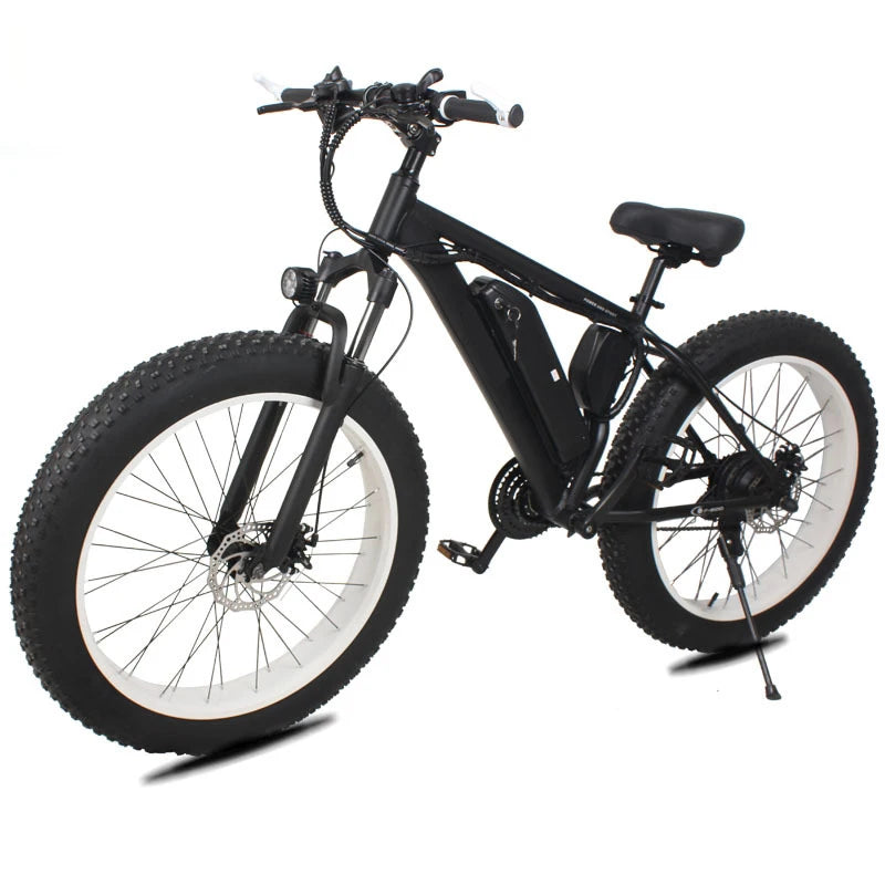 FEVIVOS E1 Mountain bike 26"Dual shock absorbing 1000W 48V Variable speed Snow tire E bike