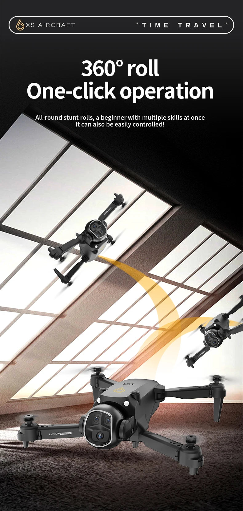 XS6 RC Mini Drone 8K HD Dual Camera 360° Obstacle Avoidance Optical Flow Indoor Outdoor Quadcopter Toys For Kids Birthday Gift