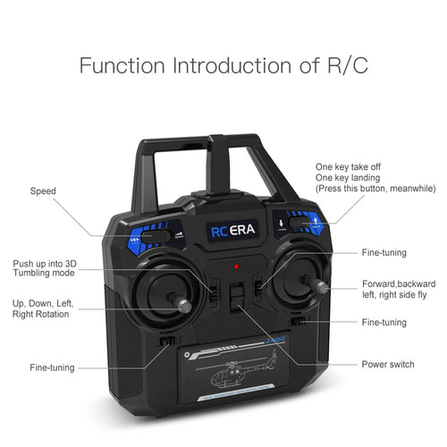 Load image into Gallery viewer, RC ERA C129V2 RTF RC Helicopter 2.4GHz 6-axis Gyroscope One Click 3D Flip Remote Control Aircraft Hobby Toys
