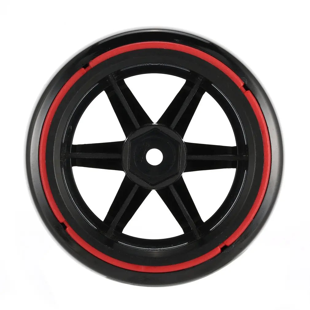 4PCS YSIDO Hard Plastic 63mm/2.48inch Rim Tyre Tire Wheel 12mm HEX for 1/10 RC Drift Cars