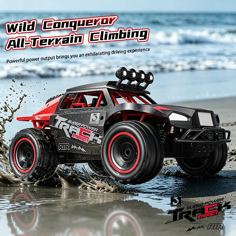 2026 New C35 1/18 4WD RC Car 30KM/H Offroad Monster Truck LED Headlights 2.4G Remote Control Car Outdoor Hobby Toy Gift For Kids
