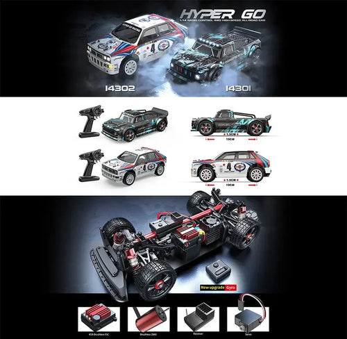 Load image into Gallery viewer, Hyper Go MJX 14301 14302 14303 1 / 14 4WD RC car 65 km / h brushless 2.4G remote control car off road high speed RC cars toys
