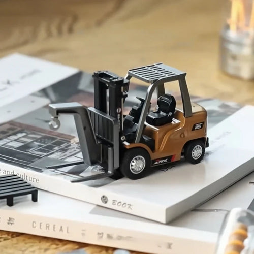 Load image into Gallery viewer, 1/64 Remote-controlled alloy forklift Engineering vehicle Tabletop toys Model Collection Gift For Boys
