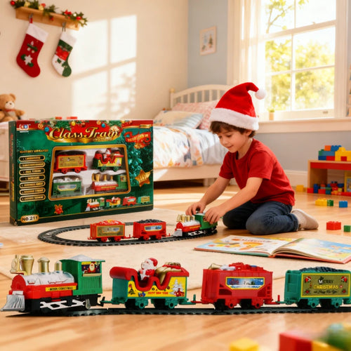 Load image into Gallery viewer, Christmas Train Set Assemble Railway Tracks Toys Decor Christmas Tree Train Gift Toy For Kids Birthday Party Gift Christmas Gift

