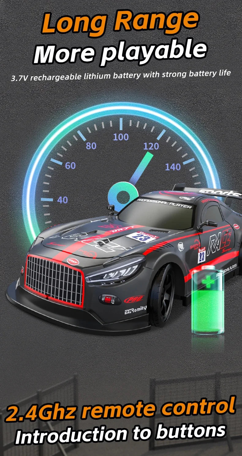 GTR Model 2.4G RC Drift Car 1:16 4WD Electric Remote Control Cars High Speed Vehicle Car RC Racing Car Toys Christmas present