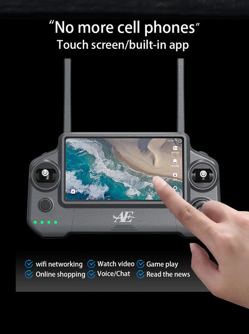 Load image into Gallery viewer, AE30 Ultra GPS Drone 4K Profesional HD Camera 3-Axis Gimbal Brushles Airdrop RC Quadcopter 5.5inch Screen Control Fishing Drones
