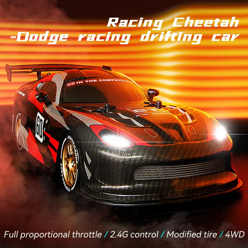High Speed Driftable Remote Control Racing Car Kids Toys Electric RC Car Competitive Retrofittable Tire 4WD Model