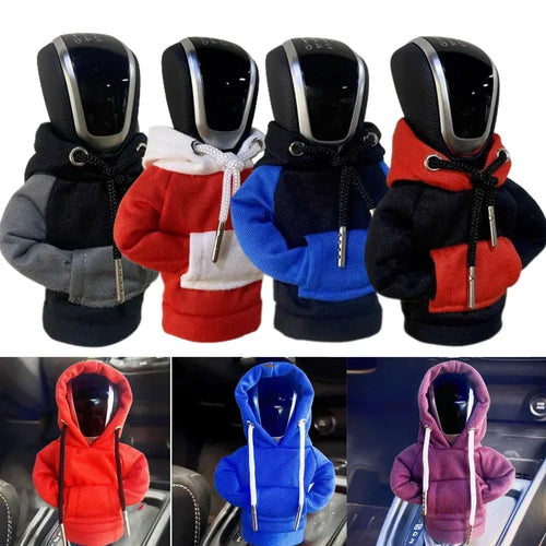 Load image into Gallery viewer, Hoodie Car Gear Shift Cover Fashion Gearshift Hoodie Car Gear Shift Knob Cover Manual Handle Gear Sweatshirt Change Lever Cover
