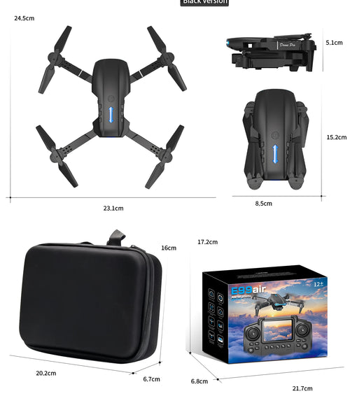 Load image into Gallery viewer, E99 Air Screen Control Drone Professional Wide RC Dron HD 4K Camera Foldable Helicopter Aircraft Quadcopter Drone Kid Gift Toys
