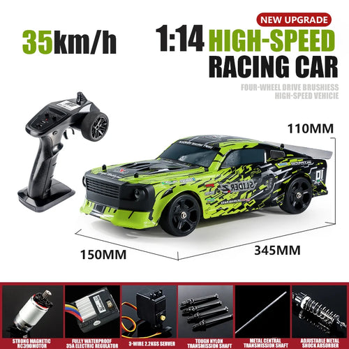 Load image into Gallery viewer, Remote Control Toy Race Car 1:14 Scale - High Speed 4x4 Off-Road RC Climbing Drift Car, Gift for Boys
