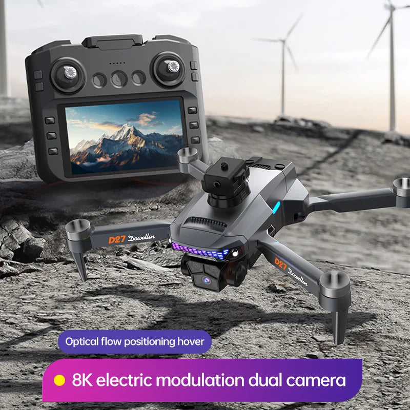 D27 upgraded version with screen LCD RC drone GPS professional aerial photography long endurance intelligent aircraf