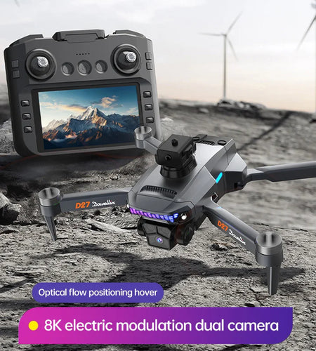 D27 upgraded version with screen LCD RC drone GPS professional aerial photography long endurance intelligent aircraf