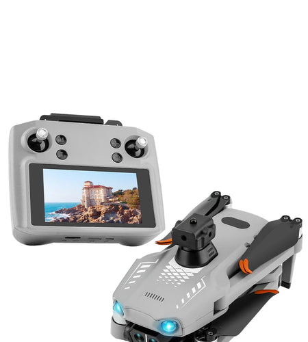 T01 Mini Drone with 4K HD Camera 4.5' Touch Screen GPS Obstacle Avoidance Brushless Motor - Folding Quadcopter for Photography