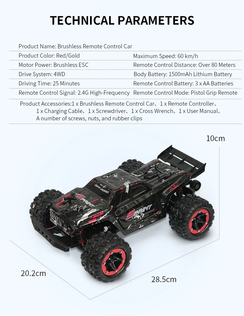 80KM/H 1:18 Full Scale High Speed RC Truck Car 4WD Off Road Independent Suspension Brushless Drift Racing Remote Control Car Toy