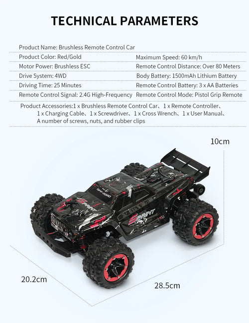 Load image into Gallery viewer, 80KM/H 1:18 Full Scale High Speed RC Truck Car 4WD Off Road Independent Suspension Brushless Drift Racing Remote Control Car Toy
