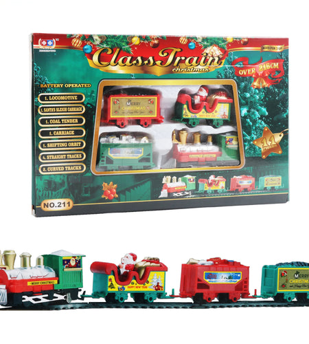Christmas Train Set Assemble Railway Tracks Toys Decor Christmas Tree Train Gift Toy For Kids Birthday Party Gift Christmas Gift