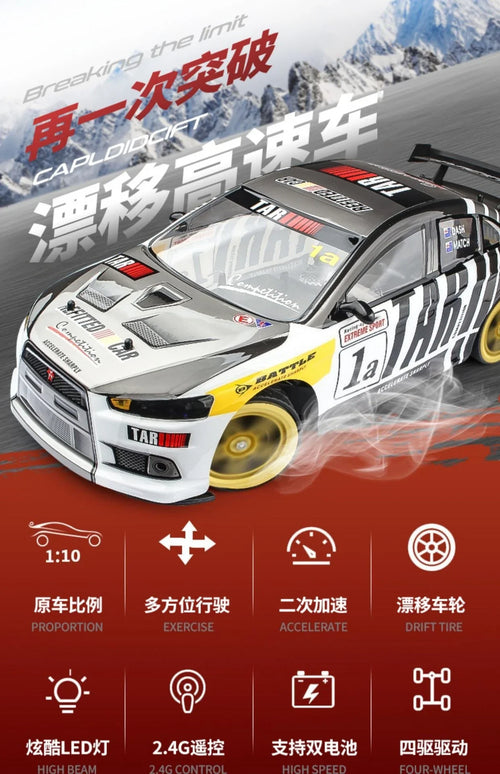 Load image into Gallery viewer, 1:10 4wd 70km/h Rc Drift Car Drifting Wheels Anti-collision Off-road Racing Rc Cars Off Road 4×4 Toys Rc Drift Car Large Speed

