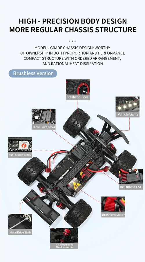 Load image into Gallery viewer, 80KM/H 1:18 Full Scale High Speed RC Truck Car 4WD Off Road Independent Suspension Brushless Drift Racing Remote Control Car Toy
