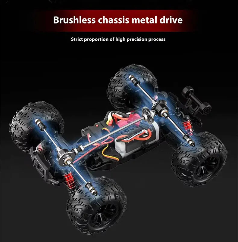 1:16 4WD RC Car 60KM/H Or 36KM/H With LED 2.4G Remote Control Cars High Speed Drift Monster 4x4 Truck For Kids VS Wltoys 144001