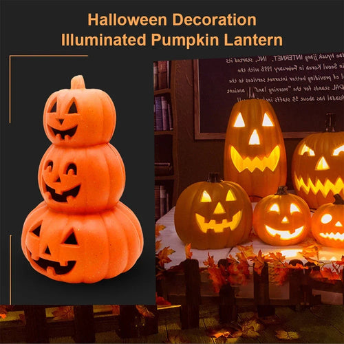 Load image into Gallery viewer, Halloween Pumpkin Led Lamp Lantern Decoration Jack-o Lantern Ghost Face Pumpkin Light Garden Outdoor Indoor Party Home Decor
