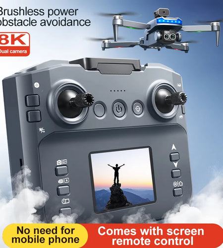 P15 Screen Control Drone 8K Professional Camera HD Aerial Photography Dual-Camera Omnidirectional Obstacle Avoidance Drone