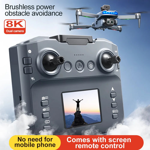 Load image into Gallery viewer, P15 Screen Control Drone 8K Professional Camera HD Aerial Photography Dual-Camera Omnidirectional Obstacle Avoidance Drone
