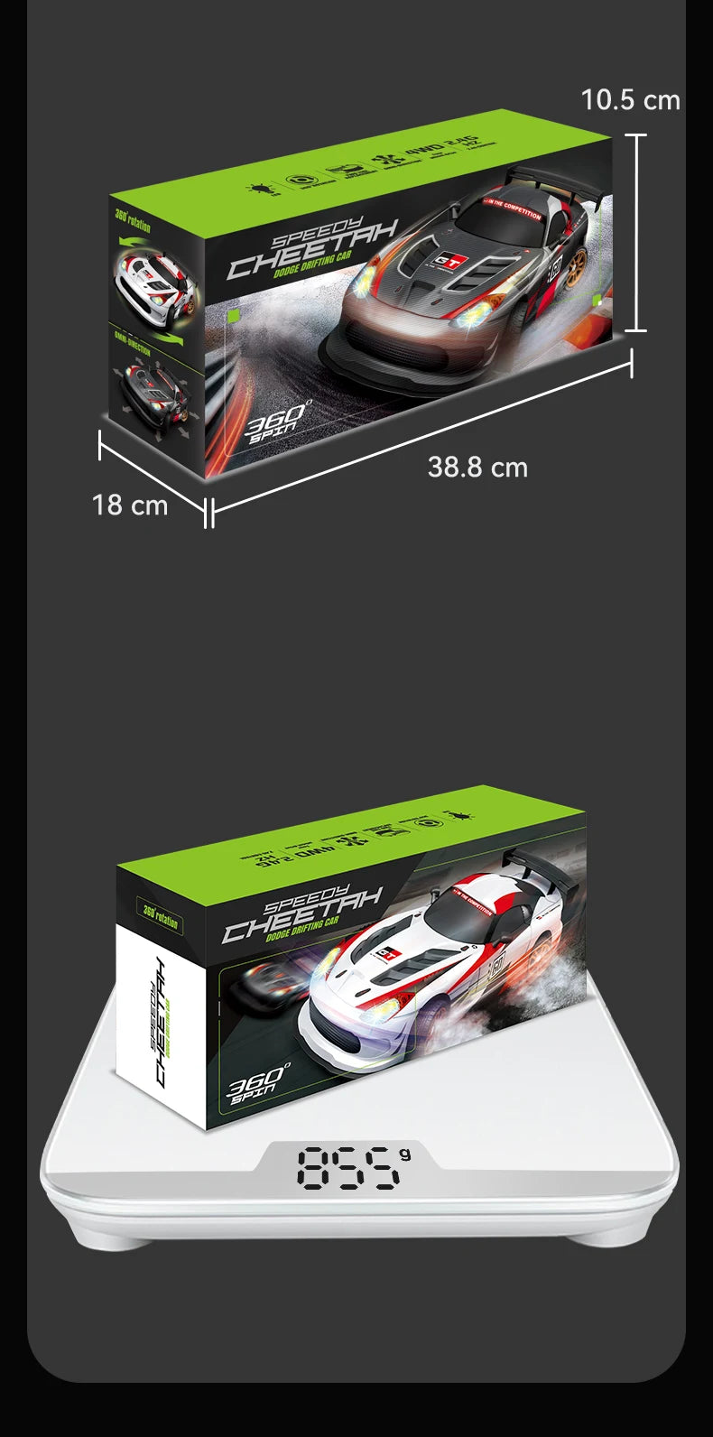 High Speed Driftable Remote Control Racing Car Kids Toys Electric RC Car Competitive Retrofittable Tire 4WD Model