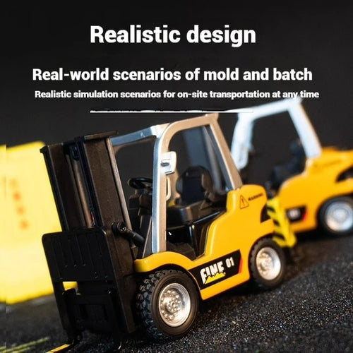 Load image into Gallery viewer, 1/64mini RC Cars Mobile Bluetooth remote control dual model Three speed adjustable alloy engineering vehicle toy kid RC car gift
