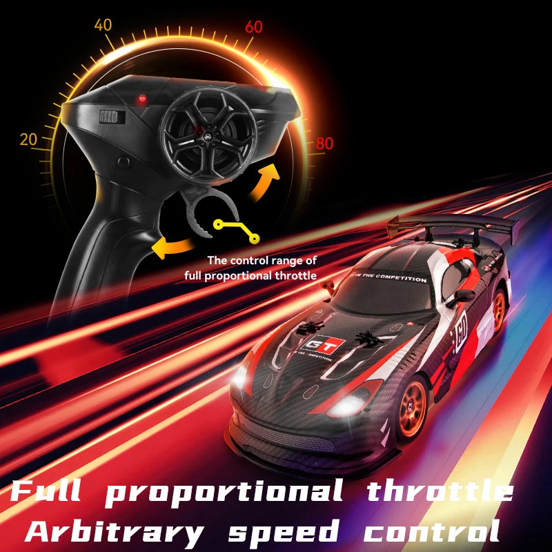 High Speed Driftable Remote Control Racing Car Kids Toys Electric RC Car Competitive Retrofittable Tire 4WD Model