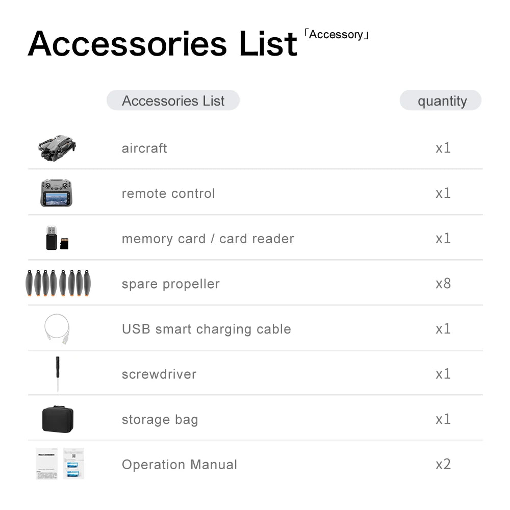 GT50 Drone 4.3-Inch Screen Remote Control 8K EIS 183g Lightweight Beginner Foldable GPS Quadcopter for Adults Travel