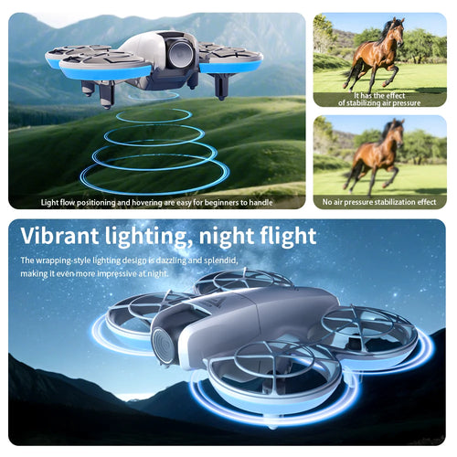 Load image into Gallery viewer, E69 Mini RC Drone 8K HD Camera With LED 5G FPV WiFi Remote Control Aircraft Obstacle Avoidance Quadcopter For Adult Boy Toy Gift
