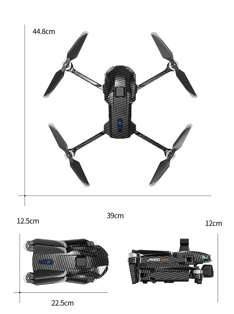 AE60 Ultra Professional Drone With 8K Camera GPS 3-Axis Gimbal Obstacle Avoidance Touch Screen FPV Brushless RC Drones Boy Toys