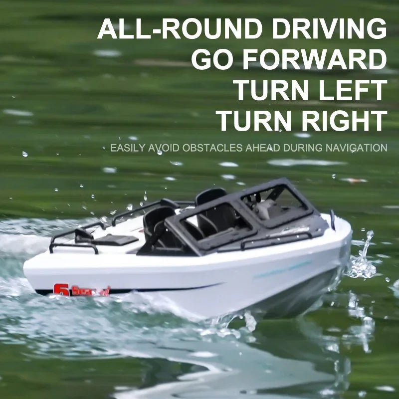 Toy Boat 1/12 Remote Control Go Kart 2.4G High-Speed Vortex Spray Brushless Water Electric Cool Boy Ship Model