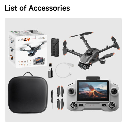 Load image into Gallery viewer, NEW YL09 Drone With Screen Remote Control 8K HD Dual Camera Brushless Motor Obstacle Avoidance Foldable FPV Quadcopter RC Drones
