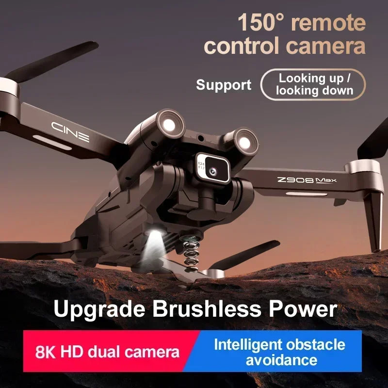 2025 New Z908 Pro /MAX 8K Drone ESC Professional 8K Dron Optical Flow Localization 3sided Obstacle Avoidance Quadcopter Toys