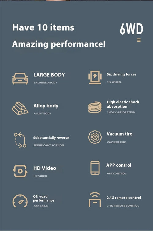 Load image into Gallery viewer, Trendy And Cool Oversized Remote Four-Wheel Drive Climbing Big Foot Car, Six Wheel Drive Racing Car, Boys&#39; Charging Toy Car
