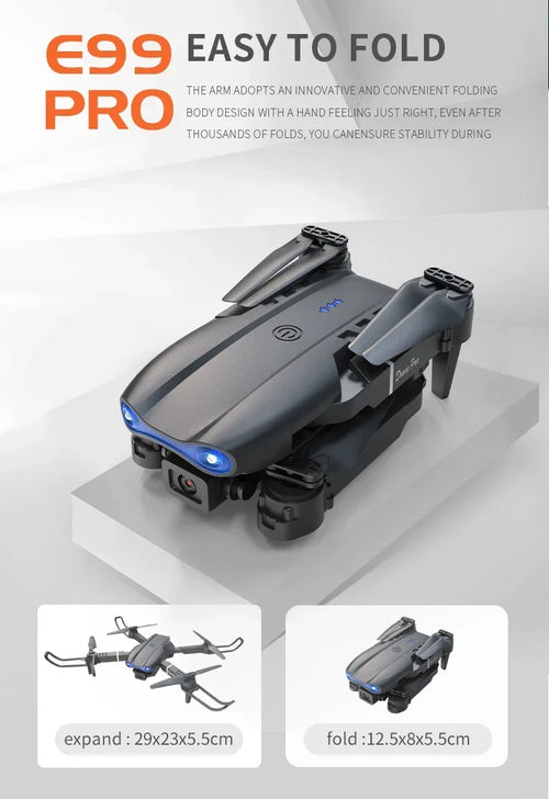Load image into Gallery viewer, 2024 E99Pro RC Drone 4K Professinal With 1080P Wide Angle HD Camera Foldable Helicopter WIFI FPV Height Hold Gift Toy
