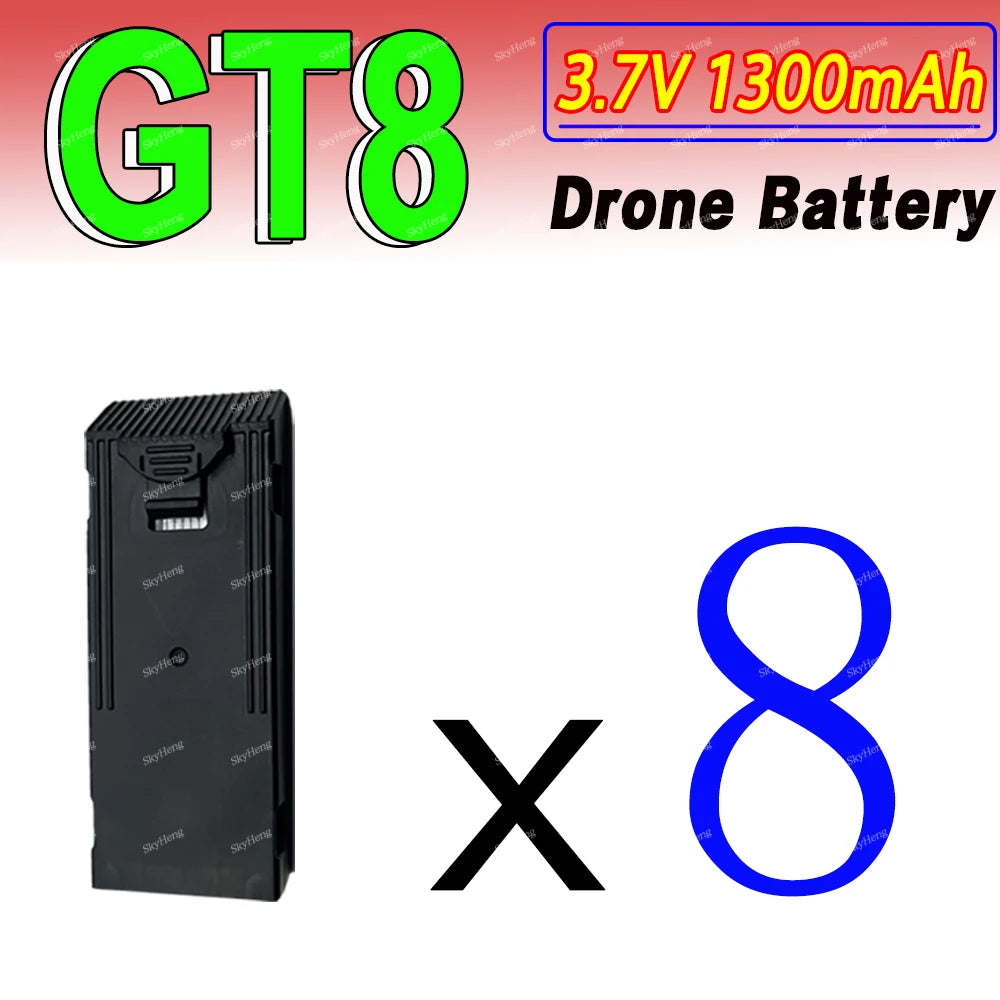 Original GT8 Battery 3.7V 1300MAh Battery For GT8 Screen Drone 4K Professional RC Quadcopter Replacement GT8 Accessory Parts